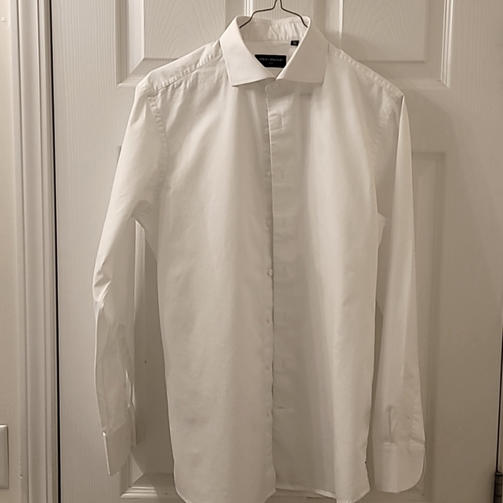 Spier McKay Twill White Dress Shirt